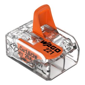WAGO 221-412 ÁTLÁTSZÓ (OLDHATÓ) 2X0,08-4 MM2 VEZETÉKÖSSZEKÖTŐ 4. KÉP
