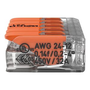 WAGO 221-415 ÁTLÁTSZÓ (OLDHATÓ) 5X0,08-4 MM2 VEZETÉKÖSSZEKÖTŐ 6. KÉP