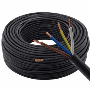 Fekete gumikábel 5 eres