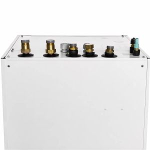 Hőszivattyú beltéri HM tartállyal kalorikus csatlakozásai